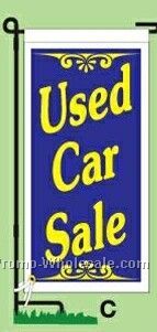 14"wx30"h Stock Ground Replacement Banner - Used Car Sale