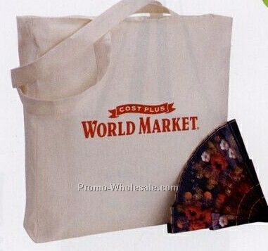 15"x15.5"x3" Zippered Gusseted Economy Tote Bag