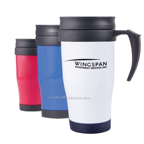 16 Oz. Travel Mug With Handle