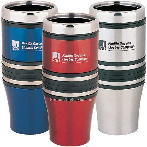 18 Oz. Stainless Tumbler W/ Liner And Rubber Grip
