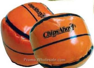 2" Basketball Bean Bag Ball