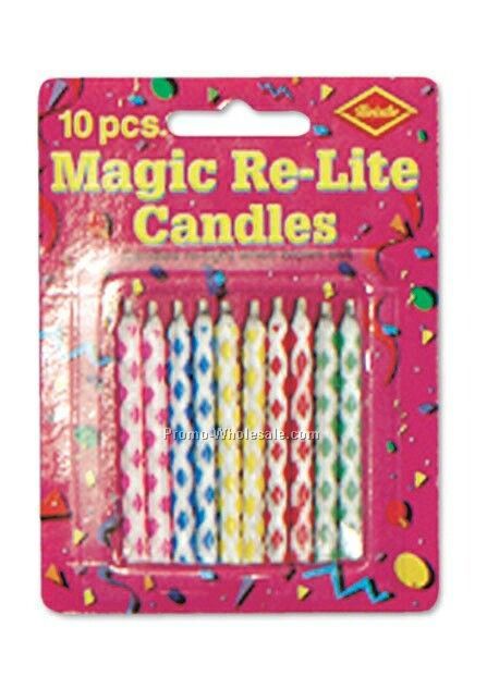 2-1/2" Celebration Magic Re Lite Diamond Dot Candles