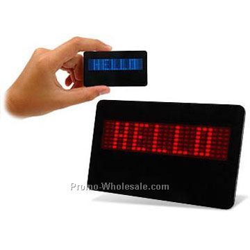 2-3/8"x1-1/8" Scrolling LED Badge