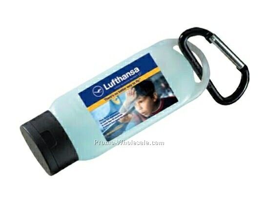 2 Oz. Atlantic Anti-bacterial Gel In Carabiner Bottle ( Standard Shipping)