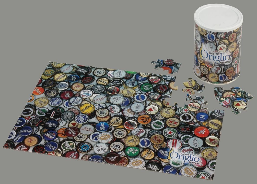 200-piece Puzzle In Can 11"x16" (4 Color Process/ Full Wrap Can)