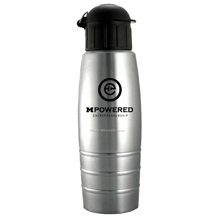 23 Oz. Stainless Steel Bottle With Push-pull Lid