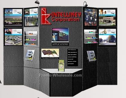 24-panel Modular Display (6 Light Box, 2 Shelf System, Video, Pedestal)