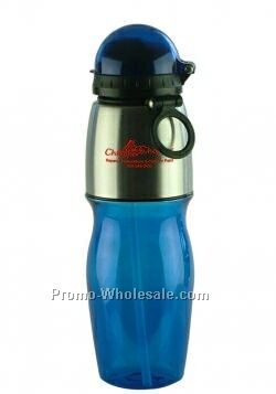 25 Oz. Classy Polycarbonate Sports Bottle W/Flip Top Lid