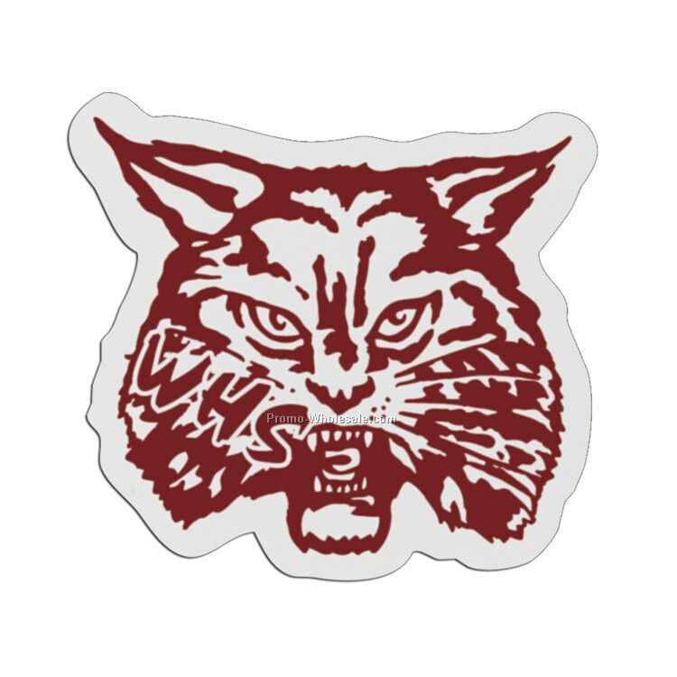 3" Wildcat Plastic Badge