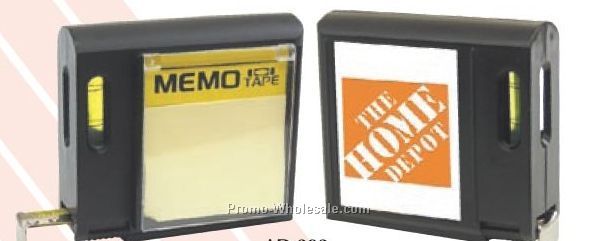 3-1/2"x3"x1-1/4" 16' Memo Mate Tape Measure With Level