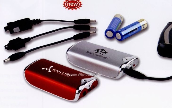 3-1/4"x1-1/2"x3/4" Portable Cell Phone Battery Charger