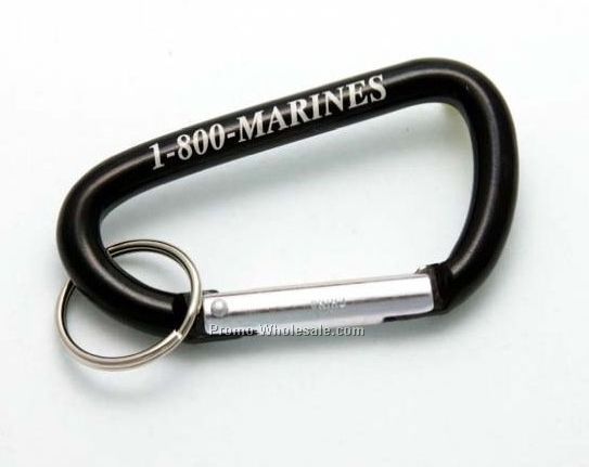 3-1/8" Aluminum Carabiner With Split Ring