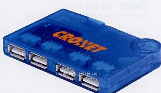 3-1/8"x2"x1" USB 4 Port Hub Connector