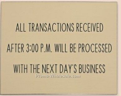 3/4"x6" Engraved Wall Signs