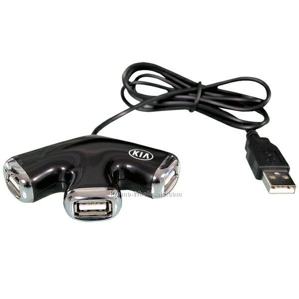 3"x2"x5/8" Three Port USB Hub (Not Imprinted)