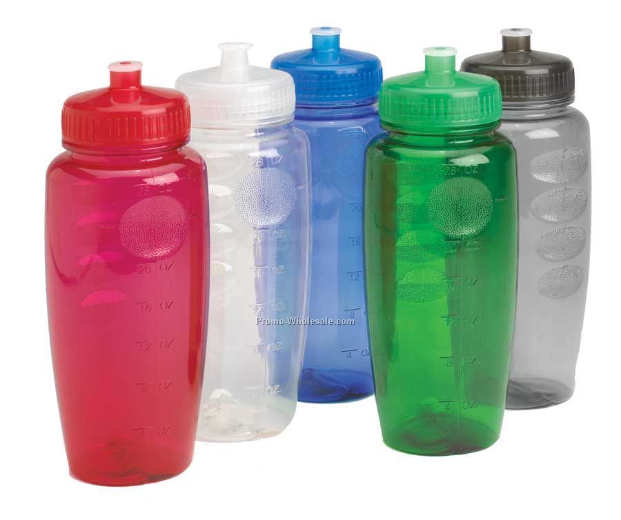 30 Oz. Polyclean Gripper Bottle With Push / Pull Lid - Bpa Free, Usa Made