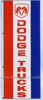 3'x8' Double Face Dealer Interceptor Logo Flags - Dodge Trucks