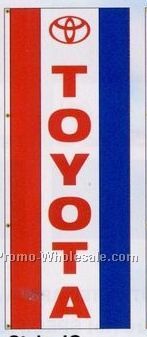 3'x8' Stock Single Face Dealer Rotator Logo Flags - Toyota
