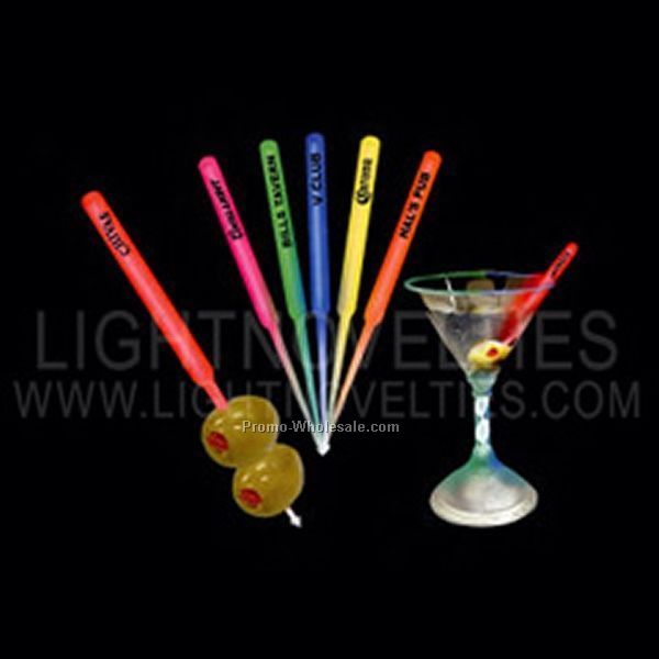 4-1/2" Glow Cocktail Pick - Yellow