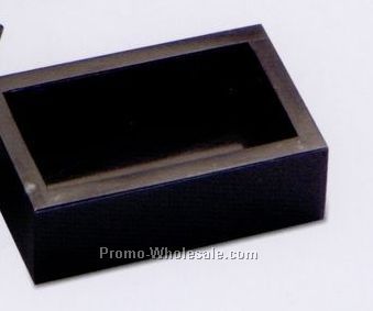 4"x1-3/4"x2-1/2" Business Card Box - Jet Black