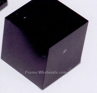 4"x2"x4" Jet Black Cube