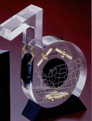 4"x6"x1" Musical Note Lucite Embedment