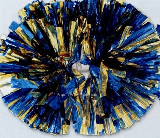 Metallic Show Pom Poms - 2 Color Mix