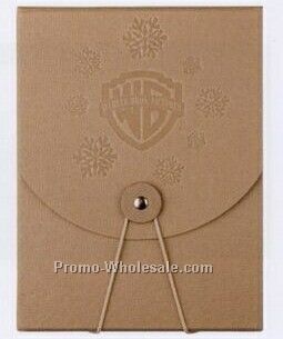 5-1/2"x7-1/2"x1/2" Elastic Button DVD Box (Classic Chipboard)