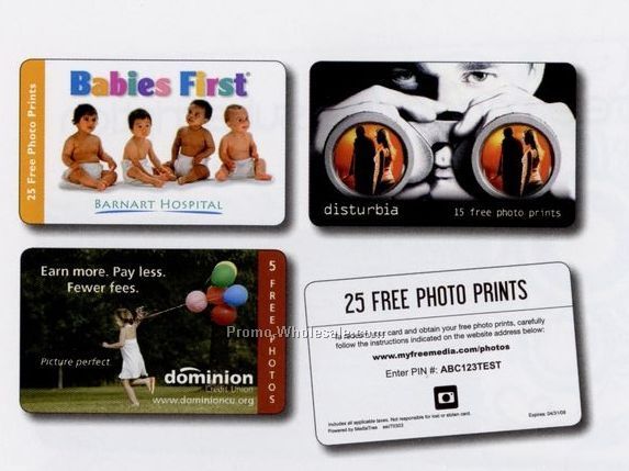 5 Photo Prints Card