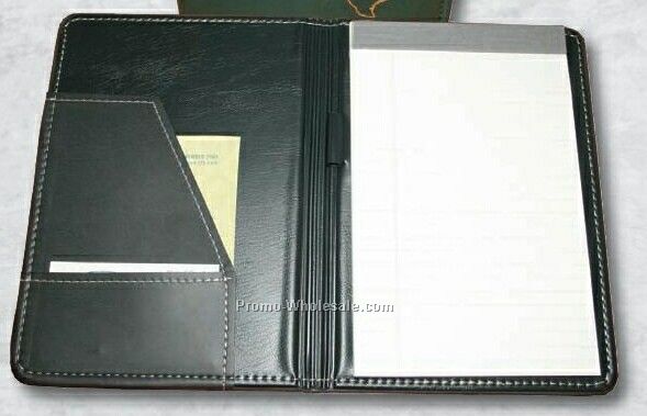 6-1/8"x8-1/2" Junior Size Leatherette Portfolio