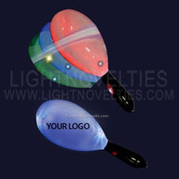 7" Light Up Maraca - Red/ Green/ Blue