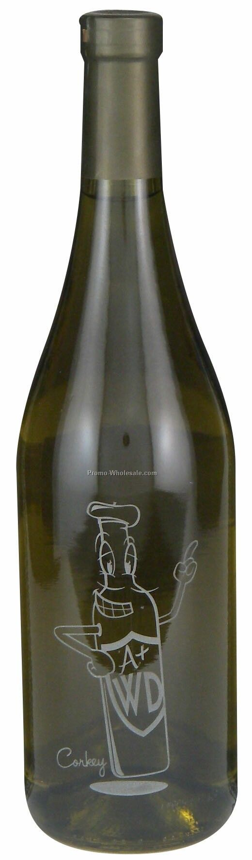 750 Ml Custom Etched Chardonnay Woodbridge, Ca, Just Etch