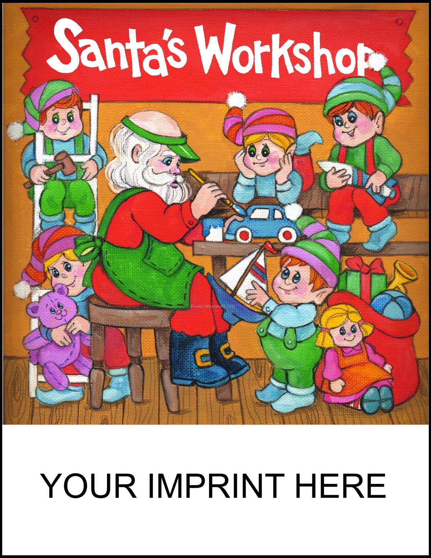 8-3/8"x10-7/8" Santa's Workshop Coloring & Activity Book