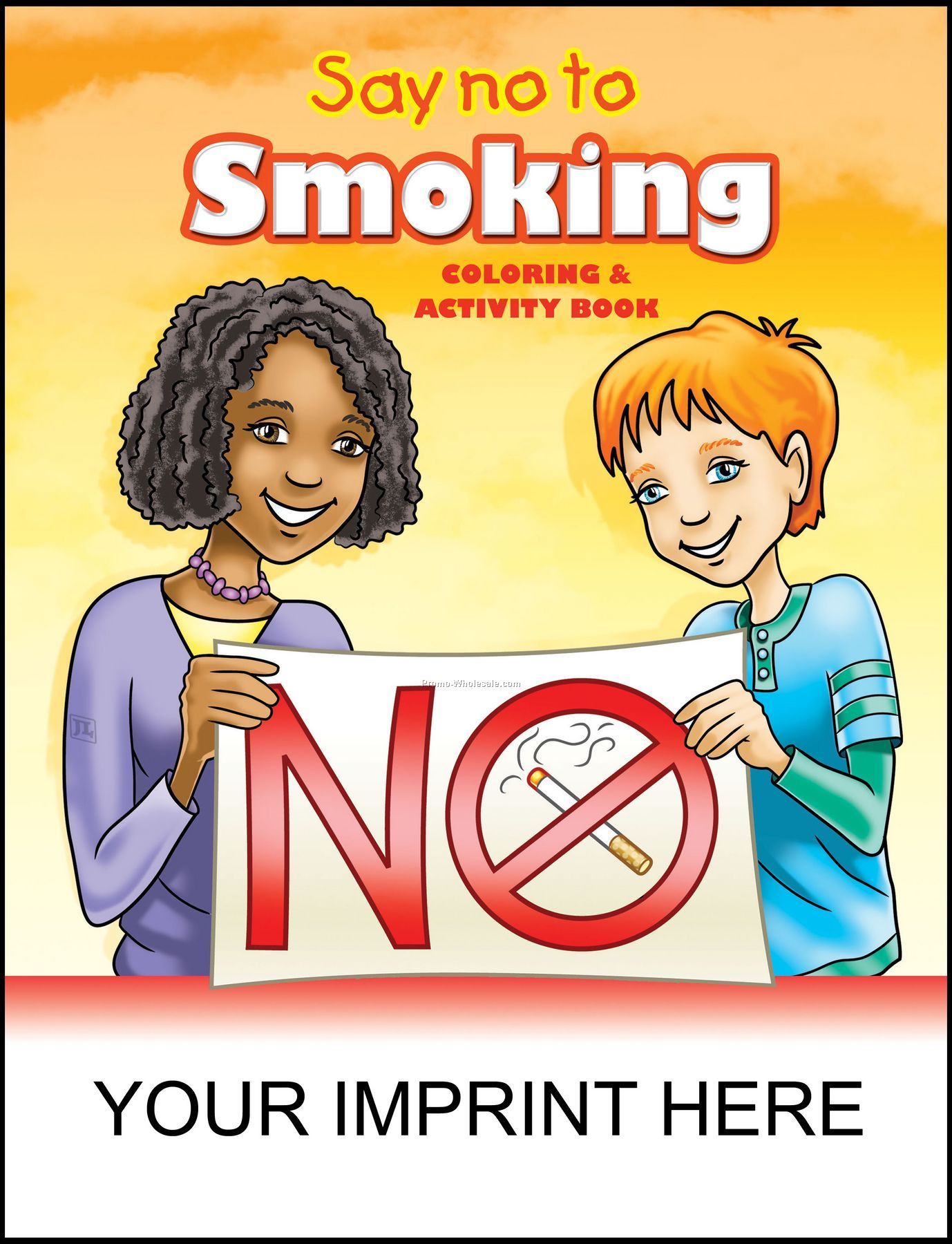 8-3/8"x10-7/8" Say No To Smoking Coloring & Activity Book