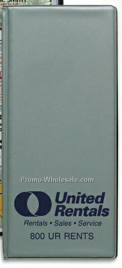 8 View Vinyl Business Card File - Holds 96 Cards