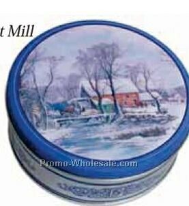 9-7/8"x1-15/16" The Grist Mill Round Designer Tins