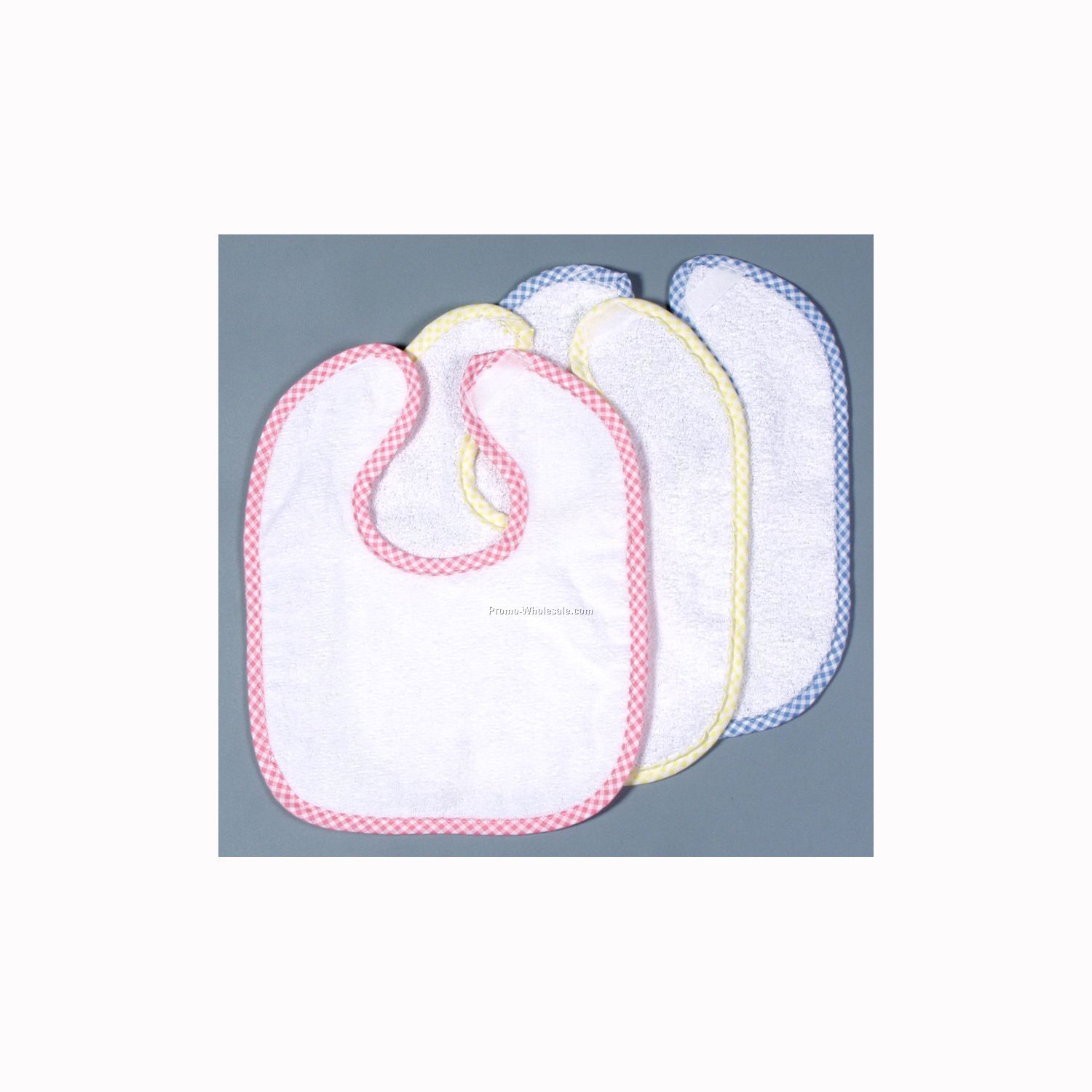 9"x12" Loop Velour Terry Snap Closure Baby Bib (Embroidered)