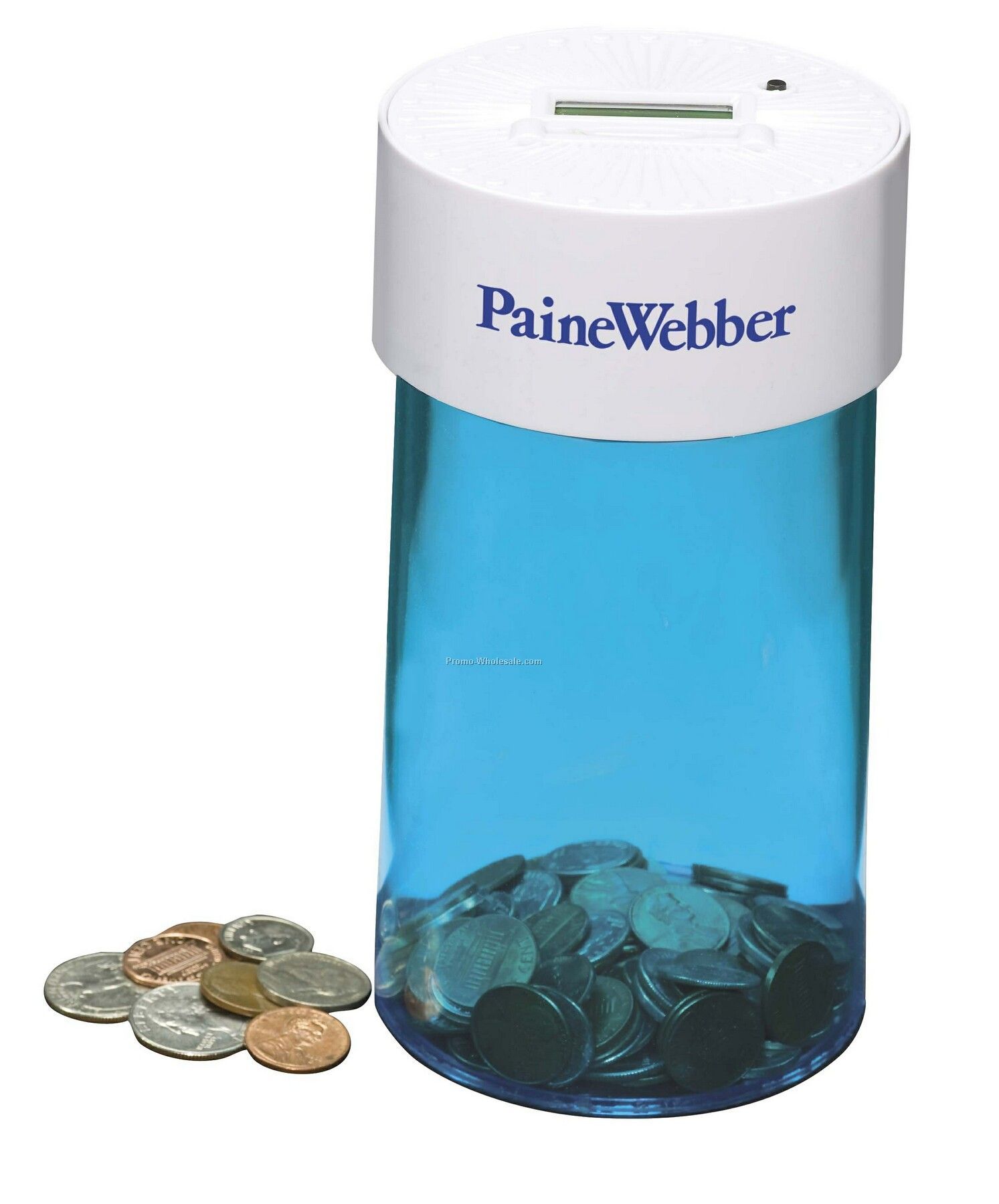 Action Line Digital Counting Coin Jar