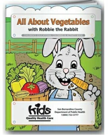 All About Vegetables With Robbie The Rabbit Coloring Book (Action Pak)