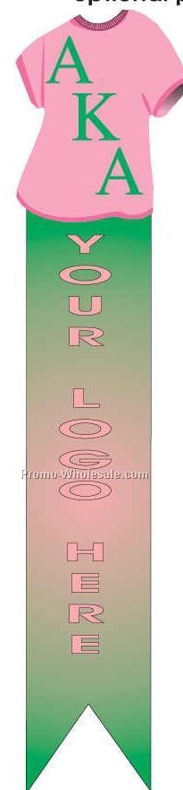 Alpha Kappa Alpha Sorority Shirt Bookmark W/ Black Back