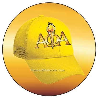 Alpha Phi Alpha Fraternity Hat Badge W/ Metal Pin (2-1/2")