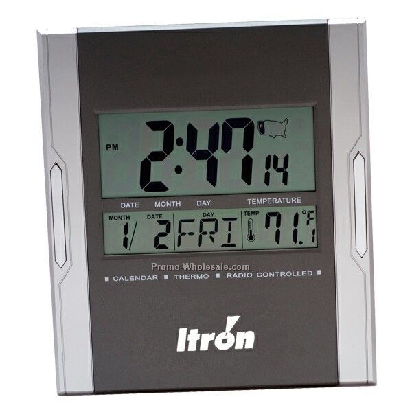 Atomic Digital Wall/Desk Clock W/ Alarm
