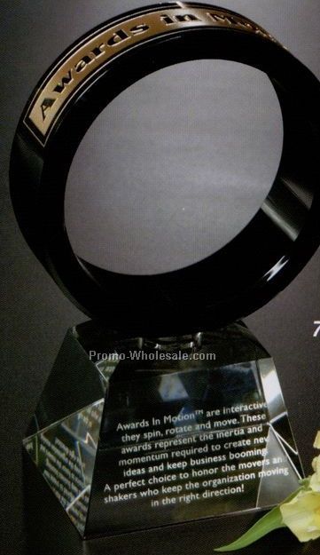 Awards In Motion Black 8" Ring