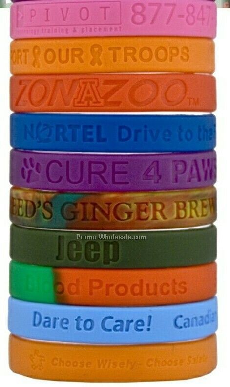 Awareness Bracelets - Debossed Or Embossed- Super Saver
