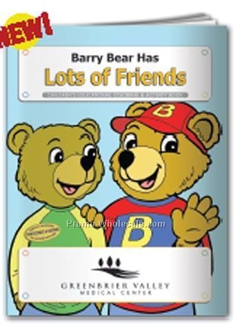 Barry Bear Has Lots Of Friends Coloring Book