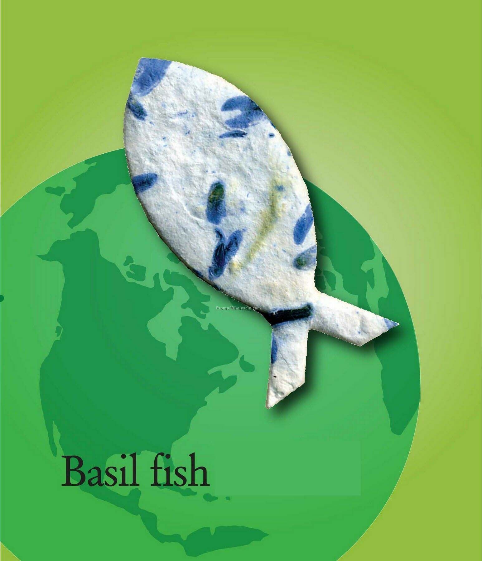 Basil Fish Handmade Seed Plantable Mini