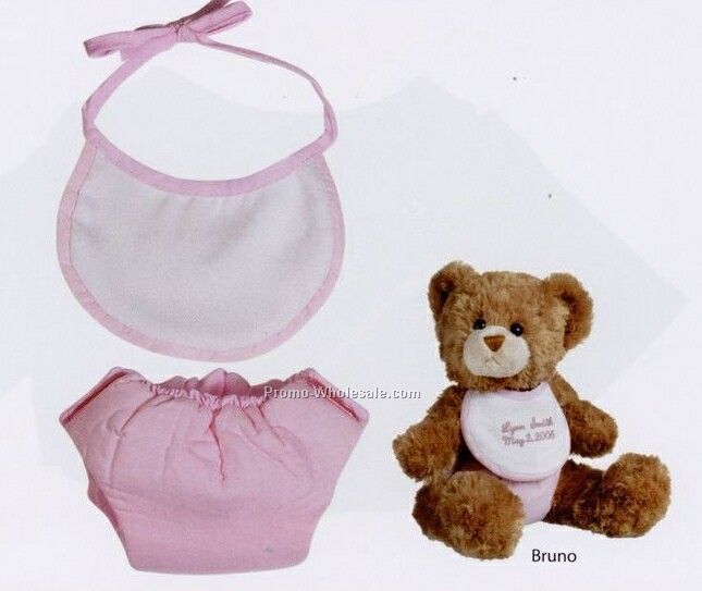 Bearwear Bib & Diaper Set