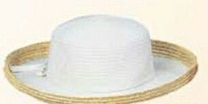 Braided Cotton & Straw Hat (One Size Fit Most)