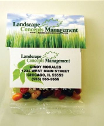 Business Card Header Filled W/ 1 Oz. Reese's Pieces