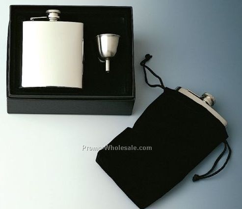 Captive Top Pocket Flask Gift Set